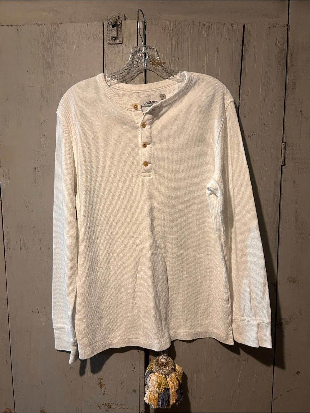 Goodfellow (Target) white henley